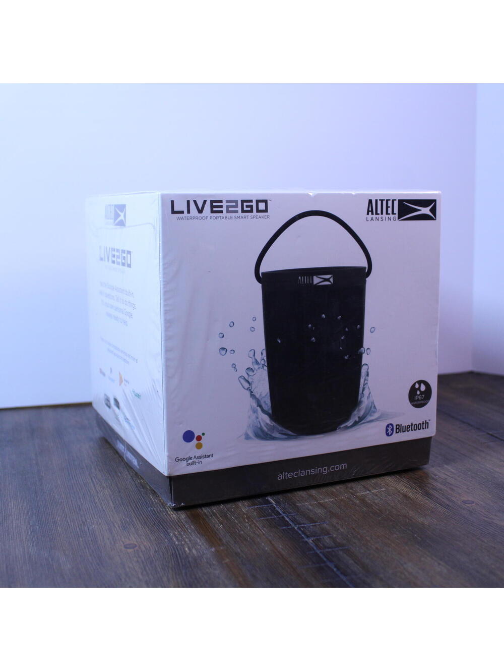 Altec Lansing Live2Go GVA3 IP67 Waterproof Smart Speaker Google Assistant NIB